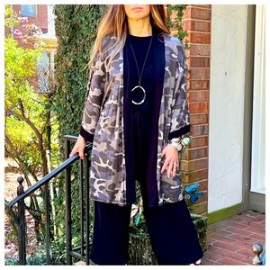 COPY - #07 - Stylish Fabulous Camouflage Print Open Kimono